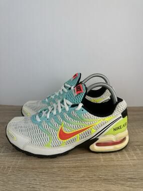 Nike Air Max Torch 4 CW5607-100 Women 7.5 White Volt Aqua Athletic Shoes